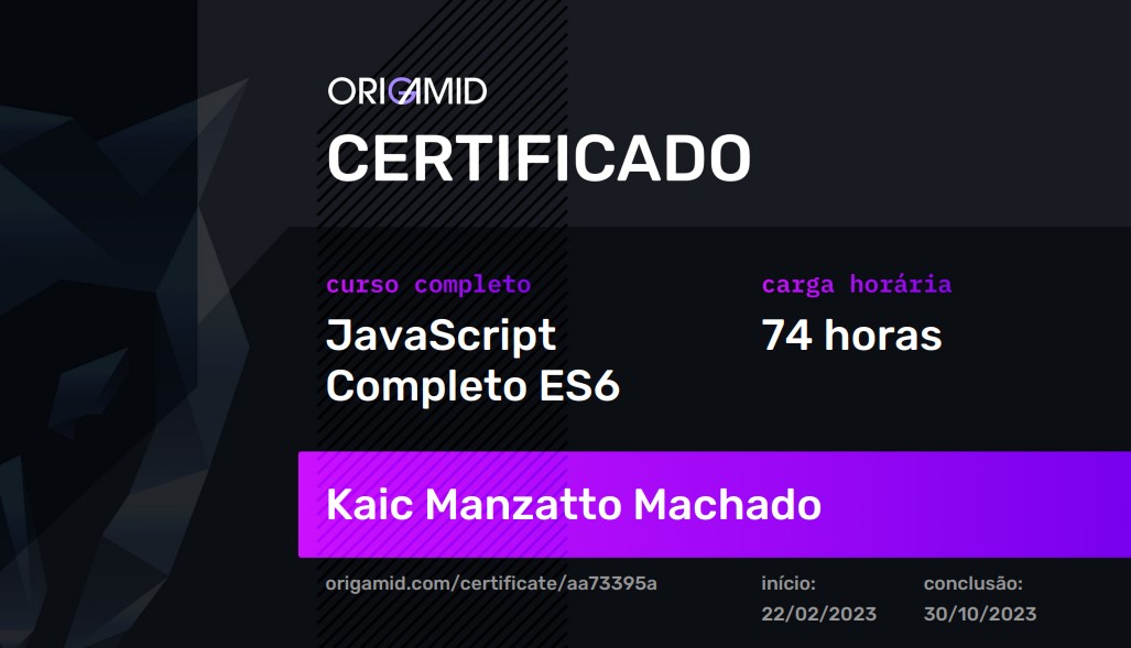 Imagem Certificado