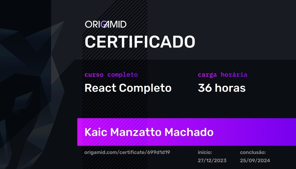 Imagem Certificado